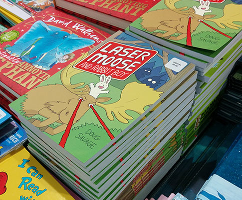 Laser Moose and Rabbit Boy now on its second printing