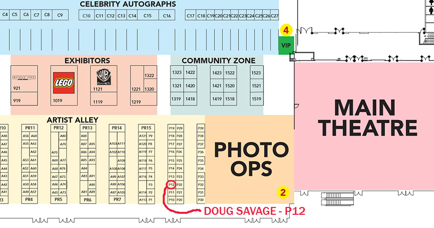 Vancouver Fan Expo 2016 Map - Doug Savage