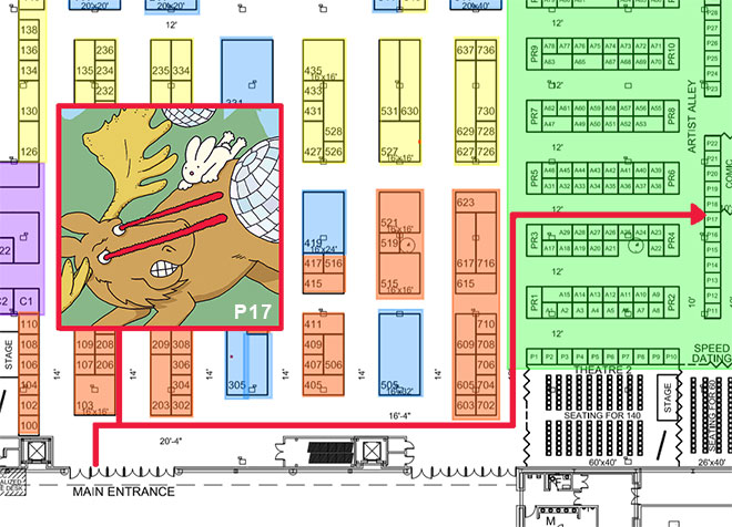 Vancouver Fan Expo 2018 map