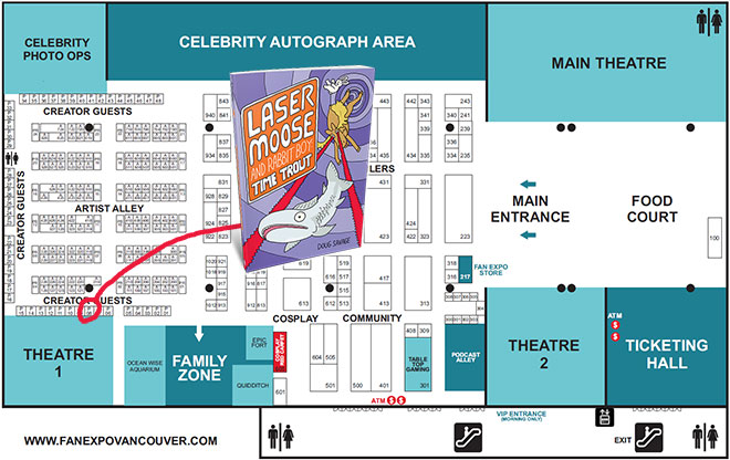 Vancouver Fan Expo Map 2020