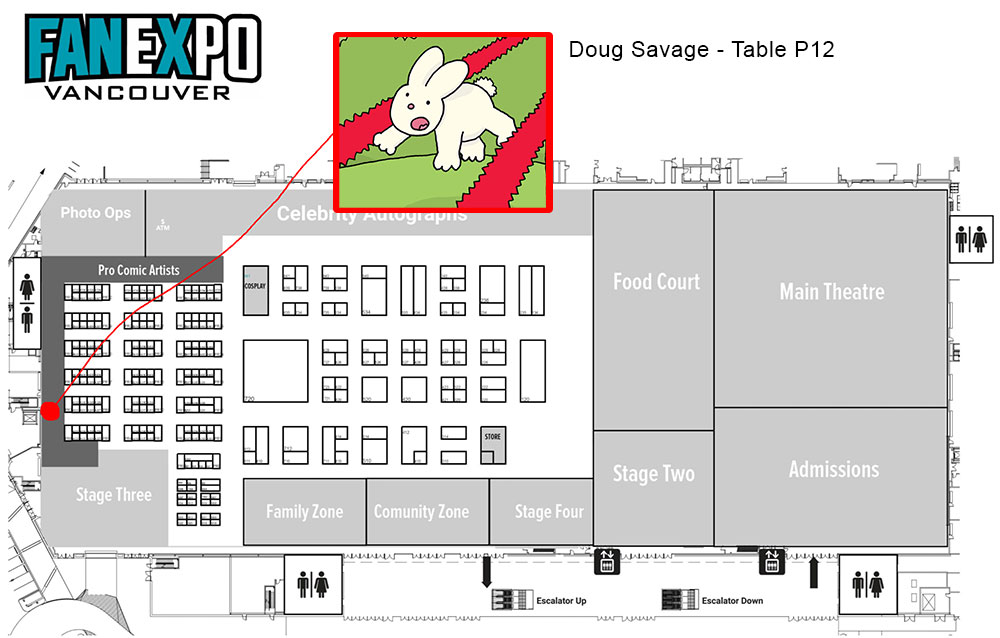 Fan Expo Vancouver 2022 map