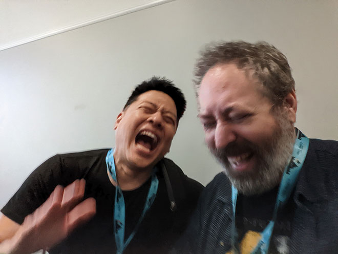 Laughing my ass off with Garrett Wang